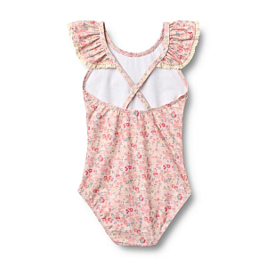 Купальник с кружевом Wheat "Doris Powder Flowers and Seashellse", пляжный букет